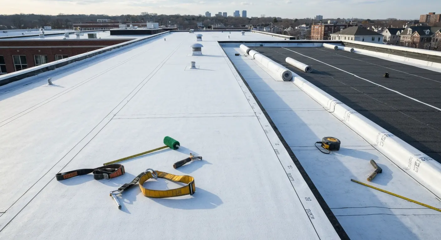 Complete flat roof replacement