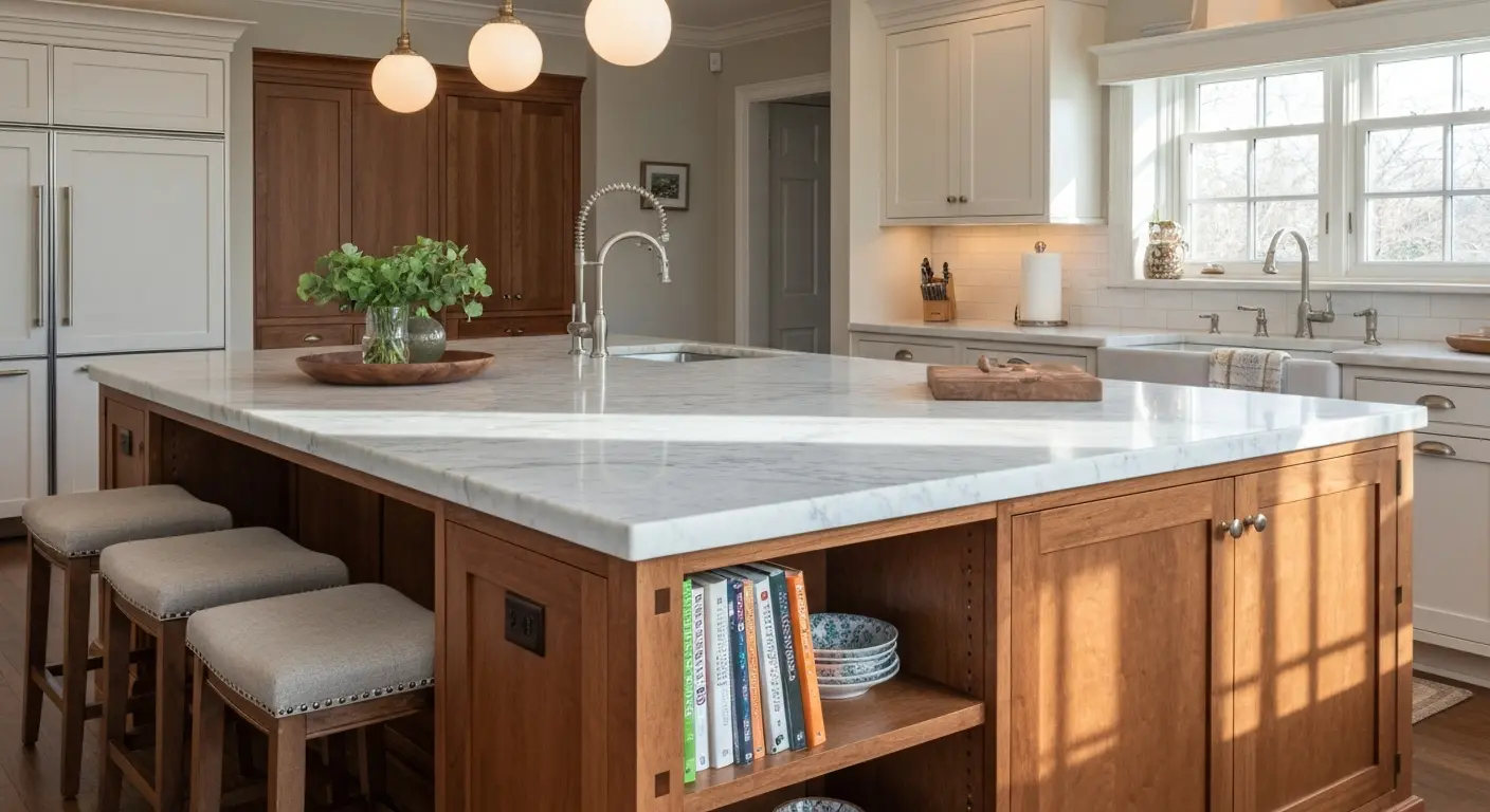 Custom kitchen island design