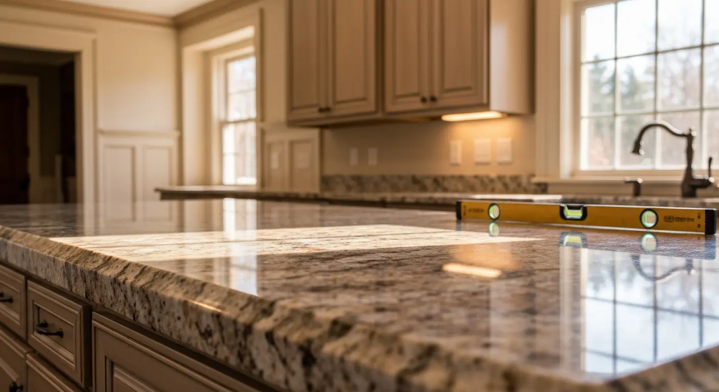 Kitchen countertop installation