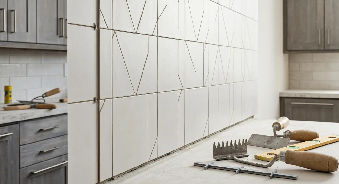 Feature tile accent wall design