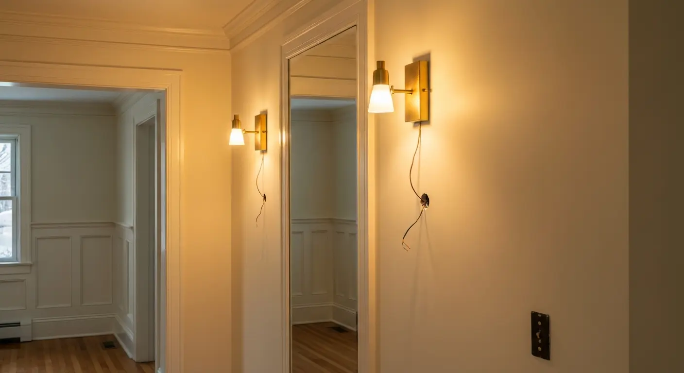 Wall sconce installation