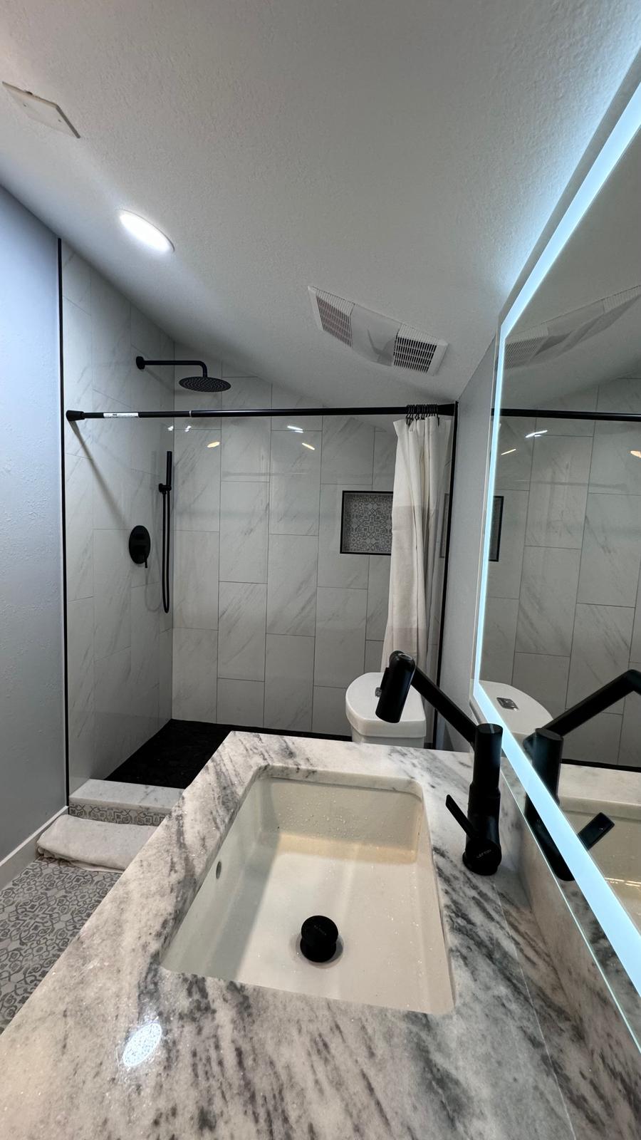 Black & White Bathroom Remodel