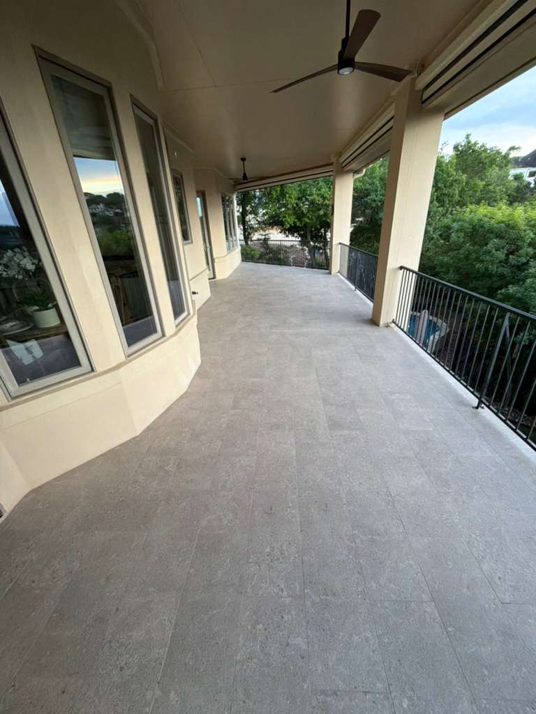 Wraparound Balcony Tile Installation Gallery 3
