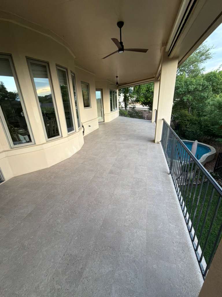 Wraparound Balcony Tile Installation Gallery 2