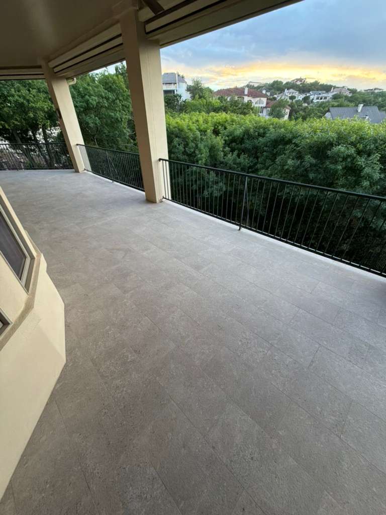 Wraparound Balcony Tile Installation