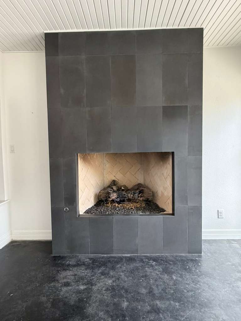 Floor-to-Ceiling Fireplace Surround