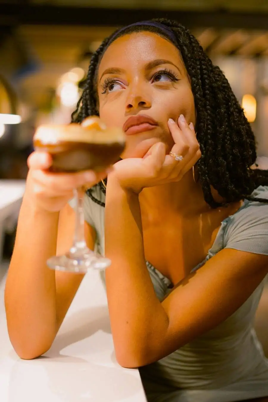 Forlorn at bar