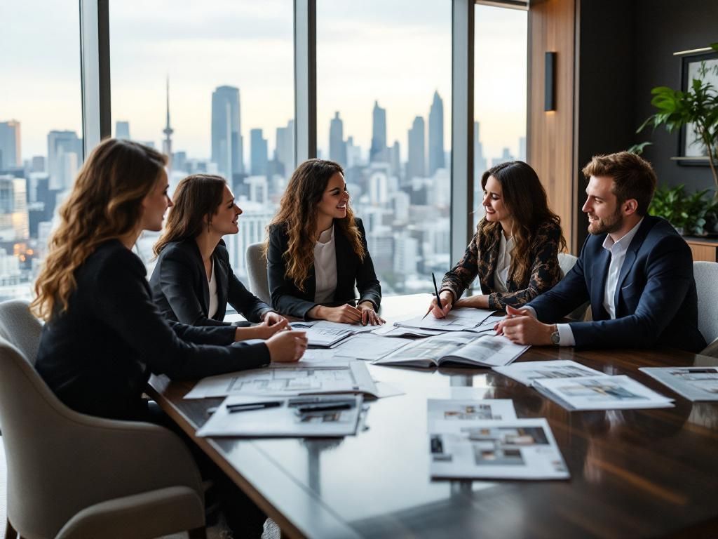 Professional luxury real estate consultation in Toronto office