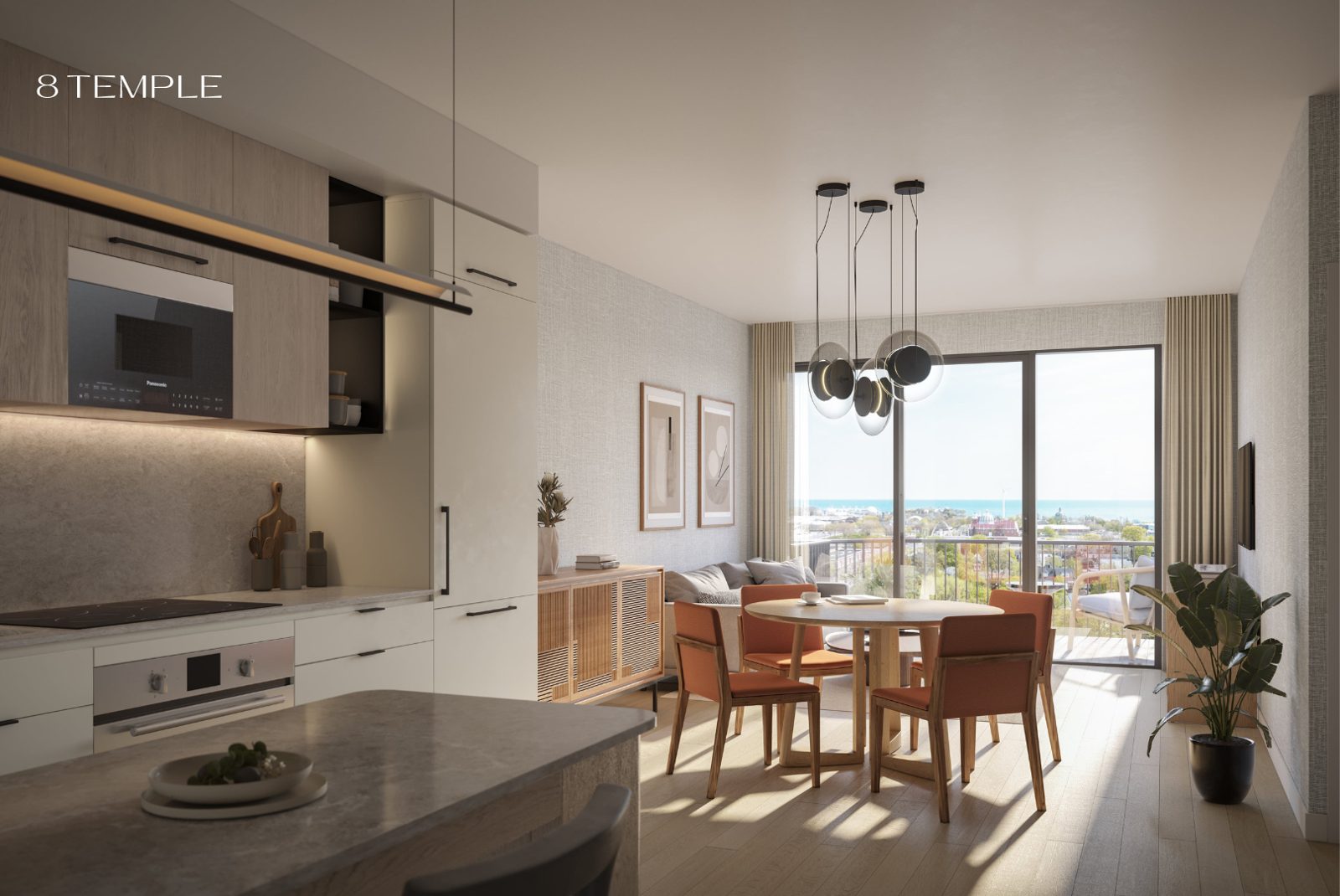 8 Temple Condo rendering
