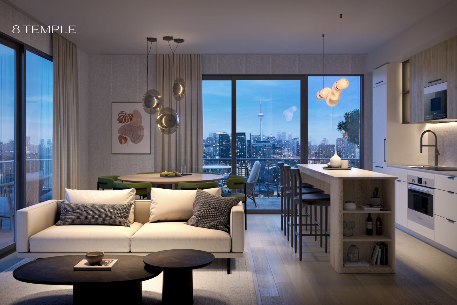 8 Temple Condo rendering