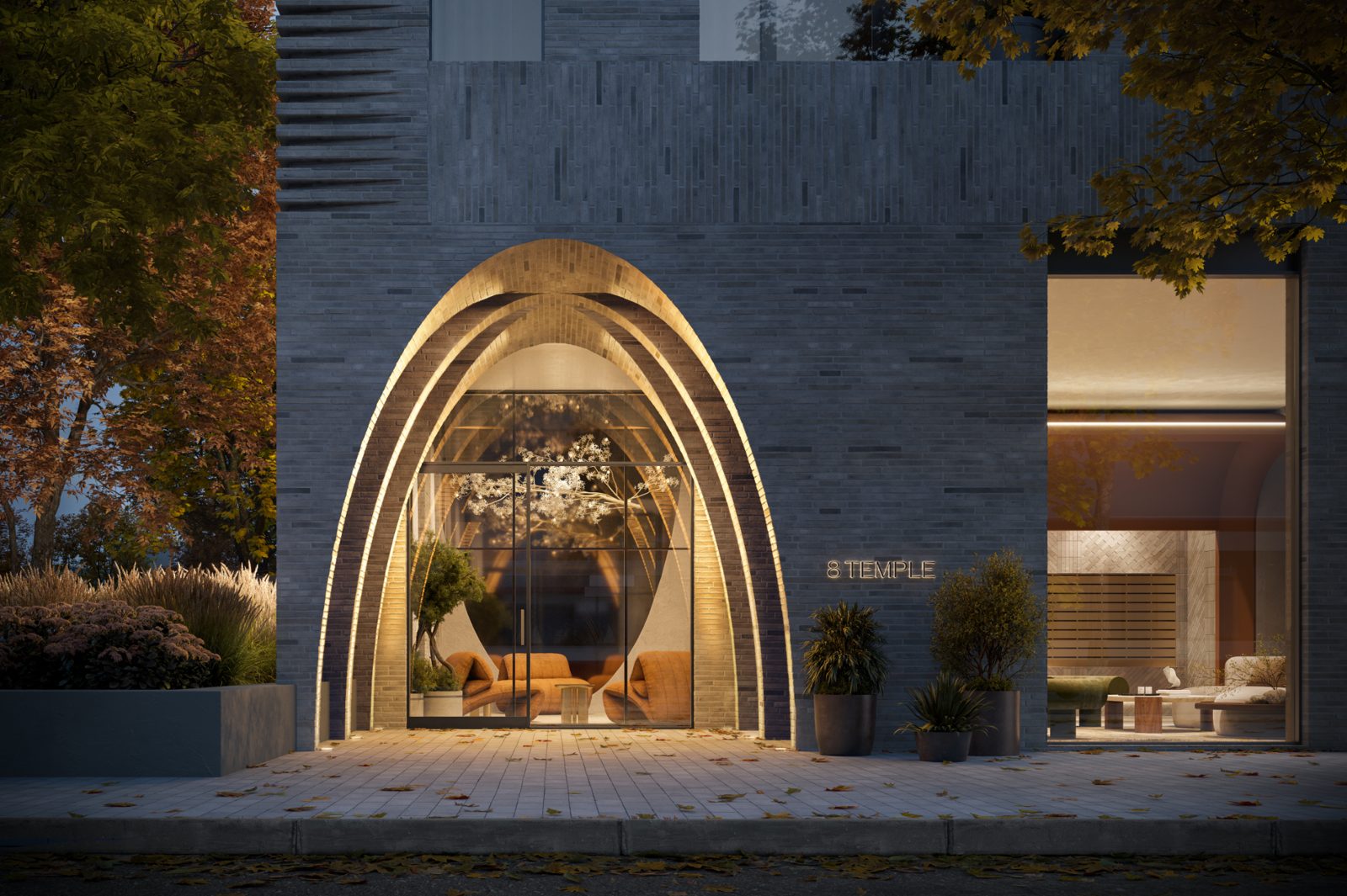 8 Temple Condo rendering