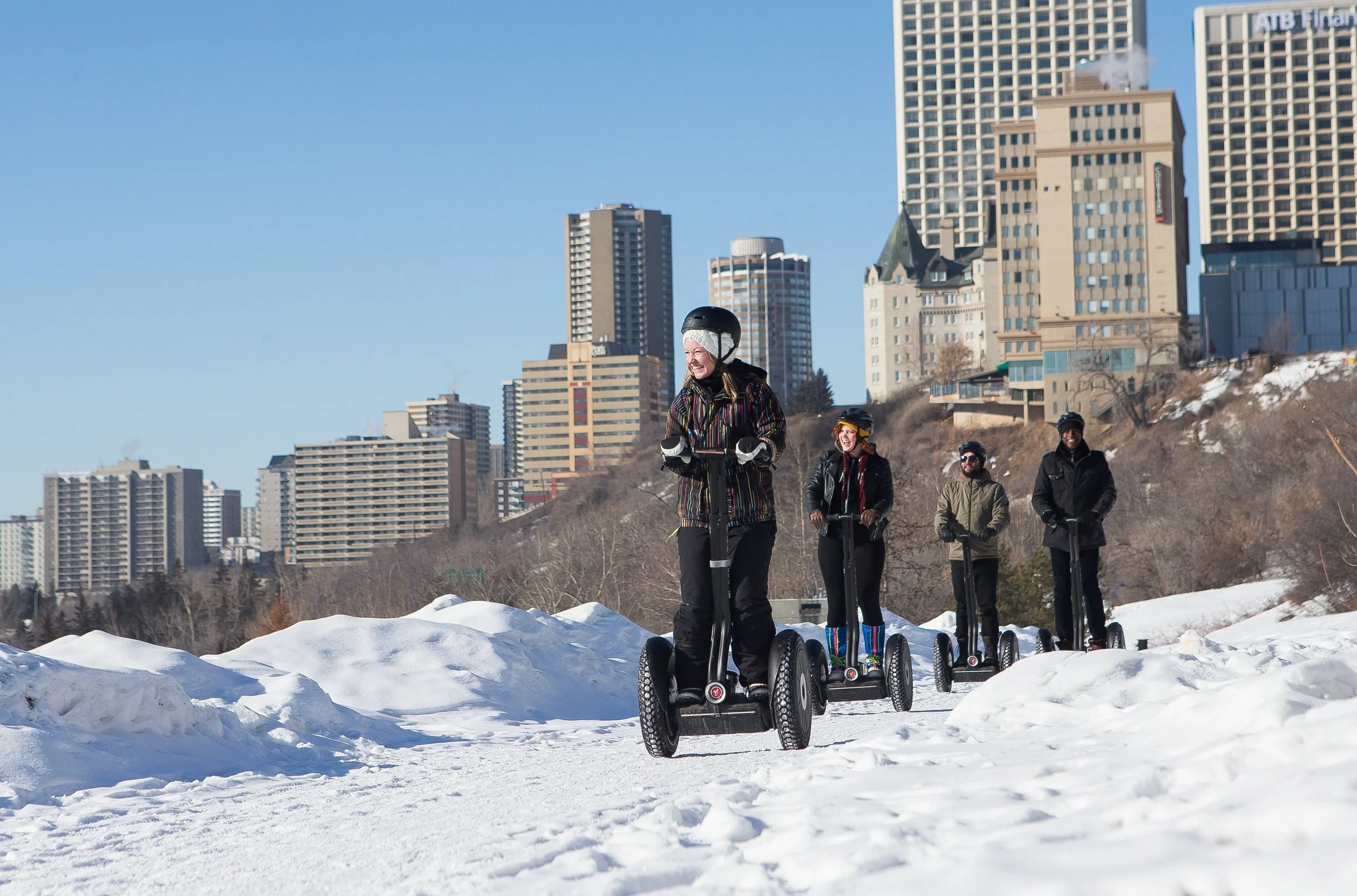 Winter scenery in Edmonton River Valley