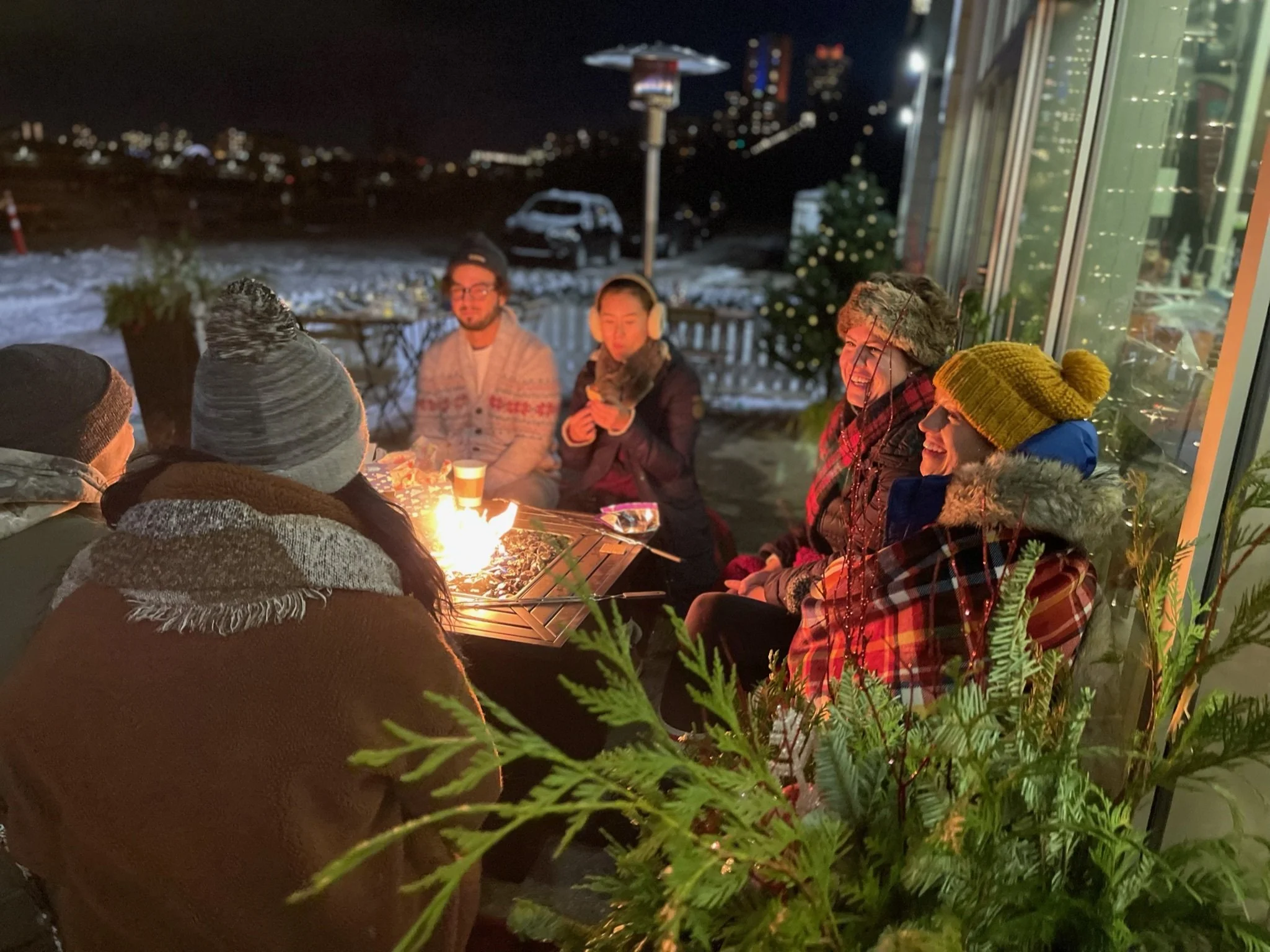 Winter at the Urban Green Cafe in Edmonton River Valley