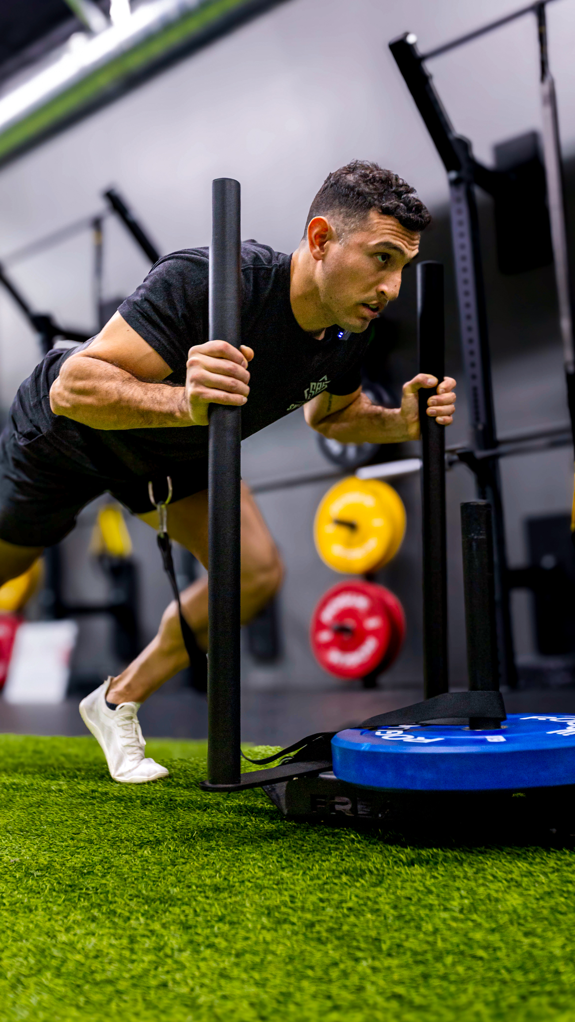 Adan Martinez, CPT and CMT, founder of Primitive x Swole AF gym in Garden Grove