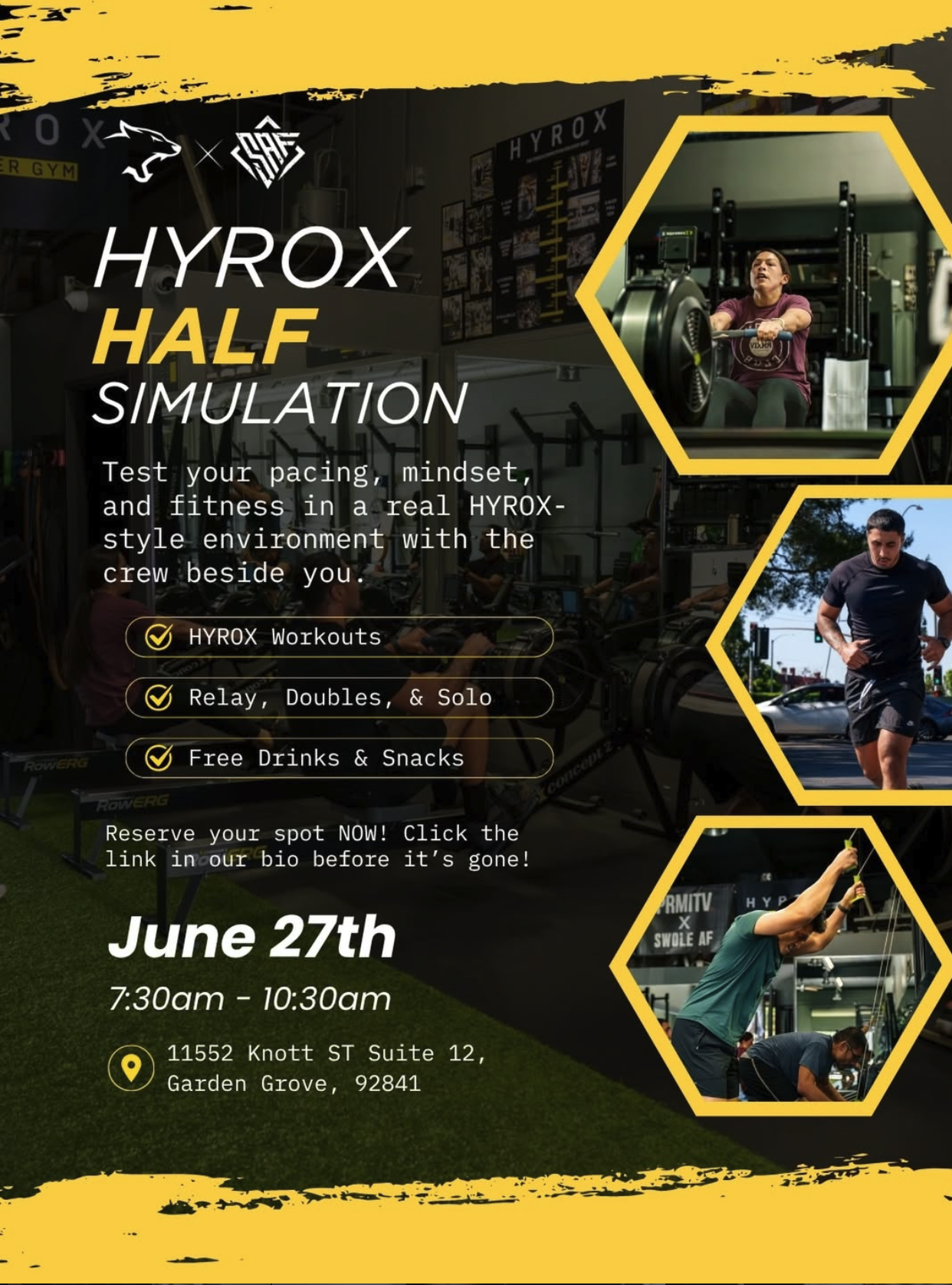 hyrox half simulation poster