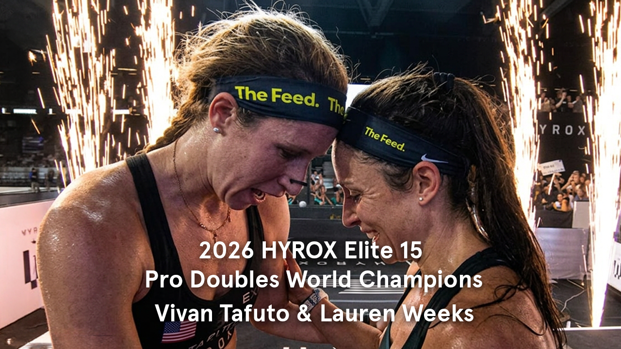 2026 Hyrox elite 15 pro doubles world champions Vivian Tafuto and Lauren Weeks
