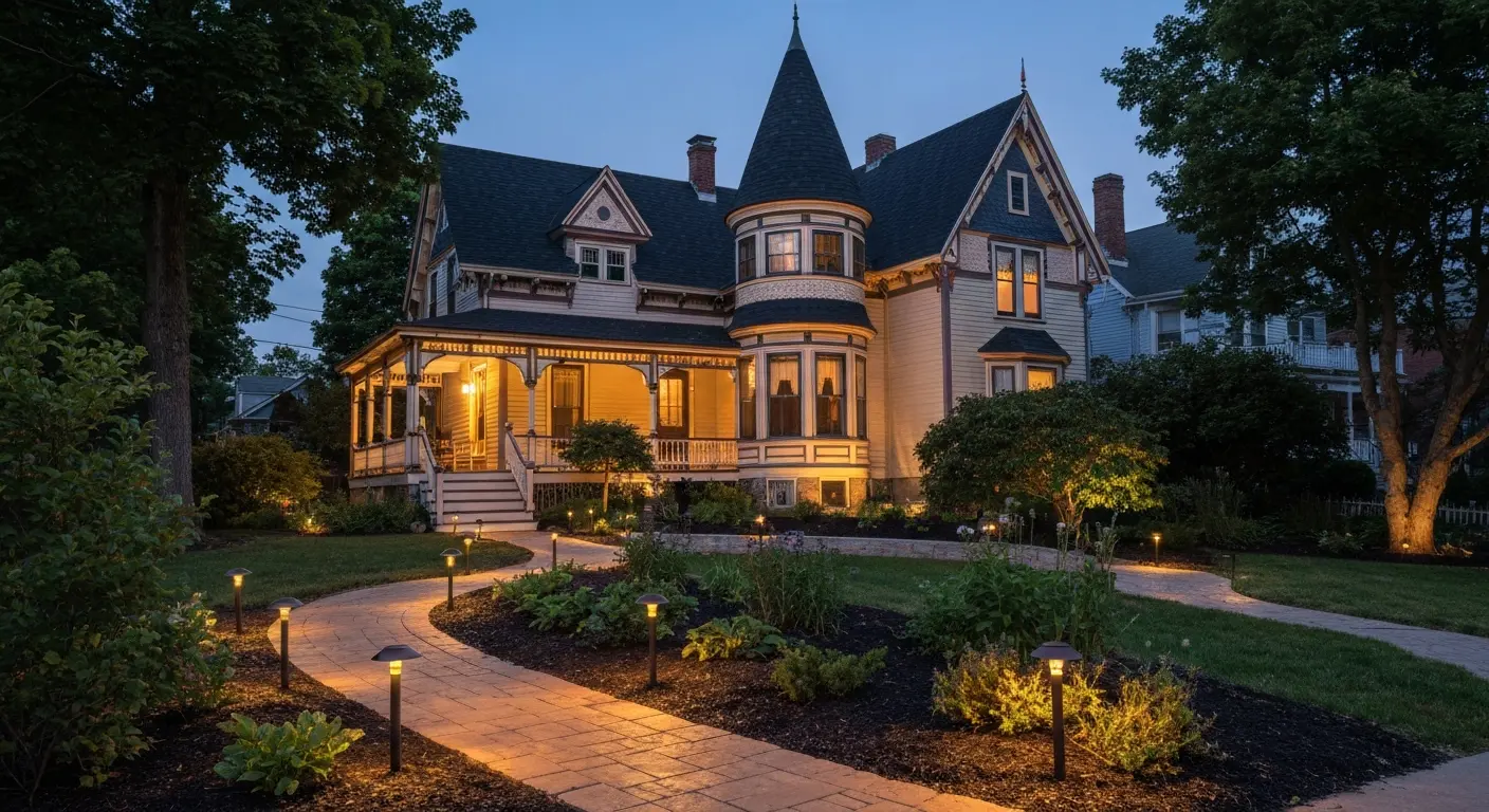 Landscape lighting installation