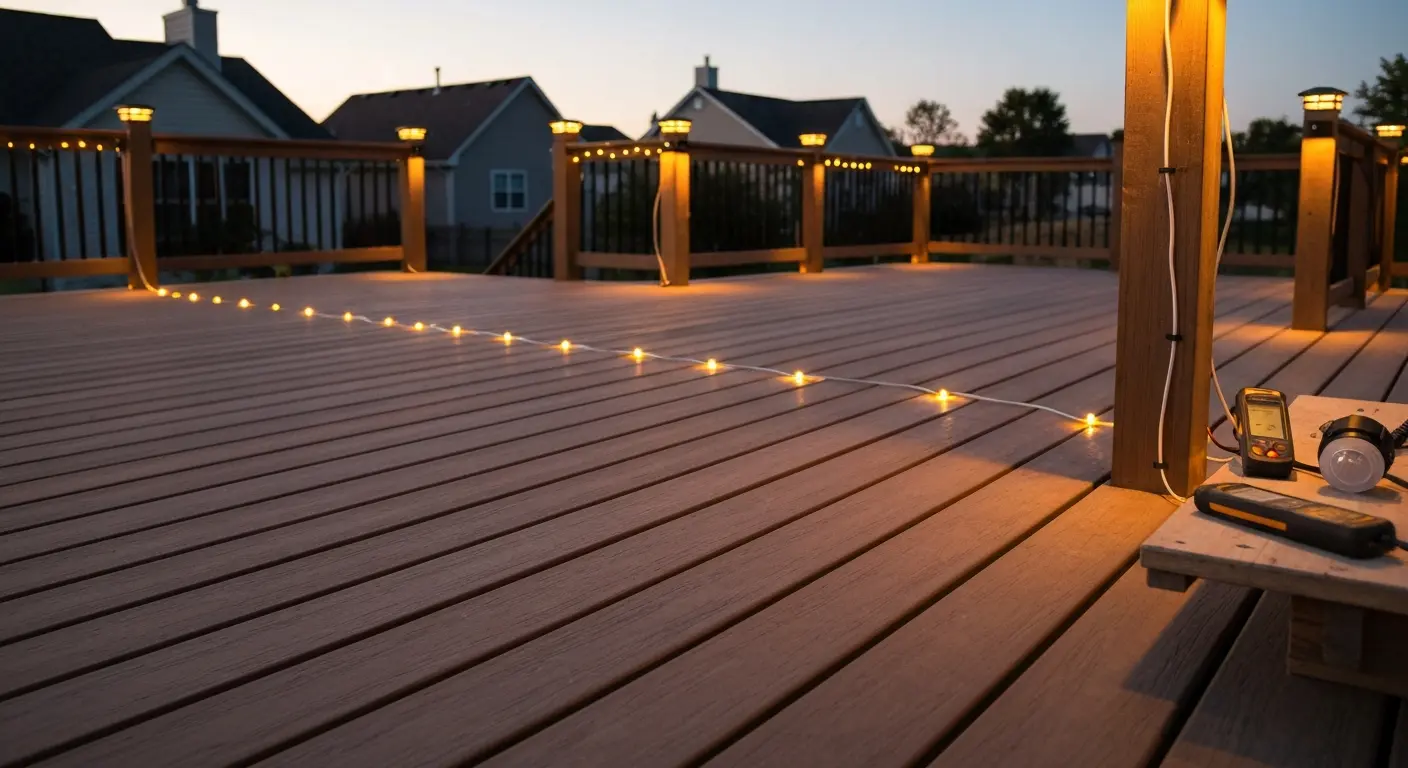 Deck Lighting Installation