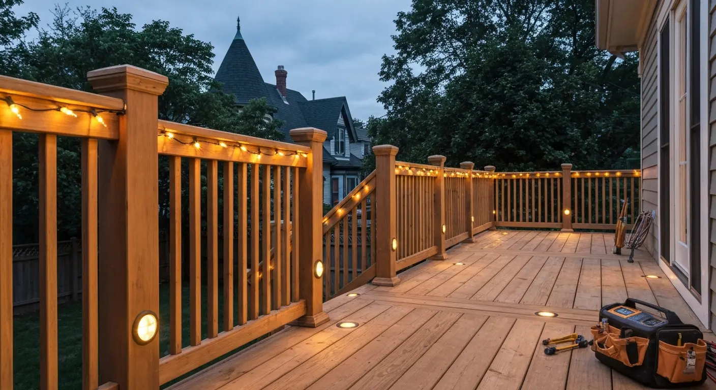 Deck lighting installation