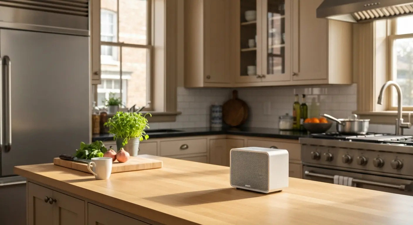 Sonos speaker in kitchen