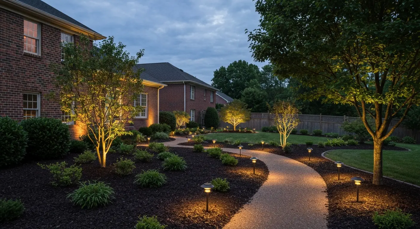 Landscape lighting installation