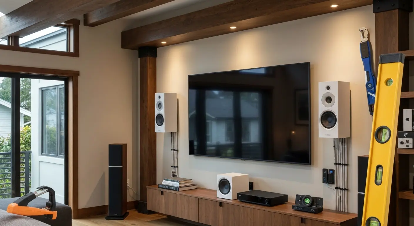 Home audio system installation