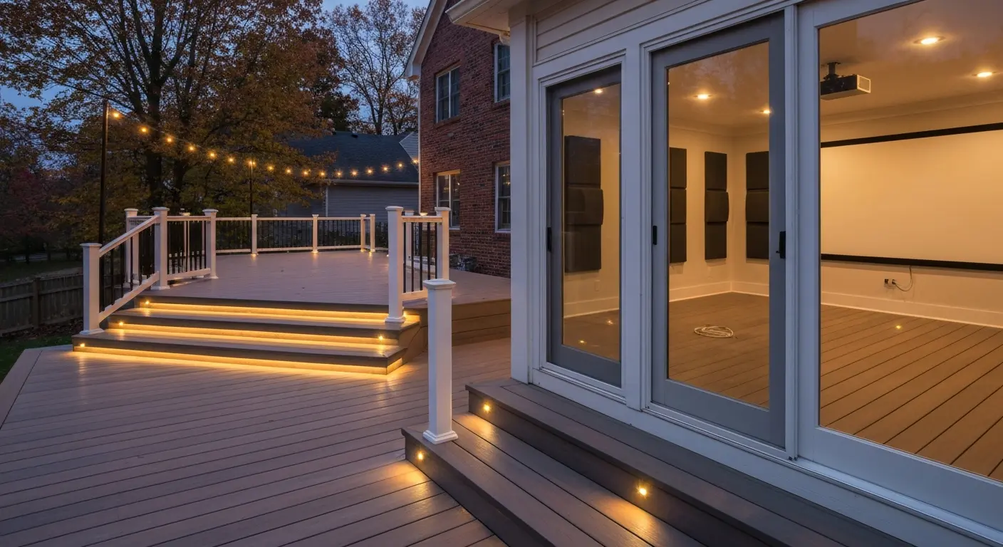 Deck and home theater lighting installation Fort Mitchell