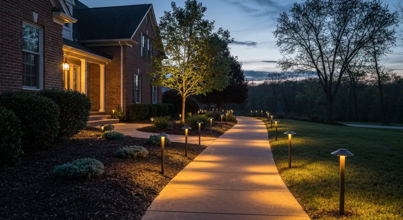 Landscape lighting project