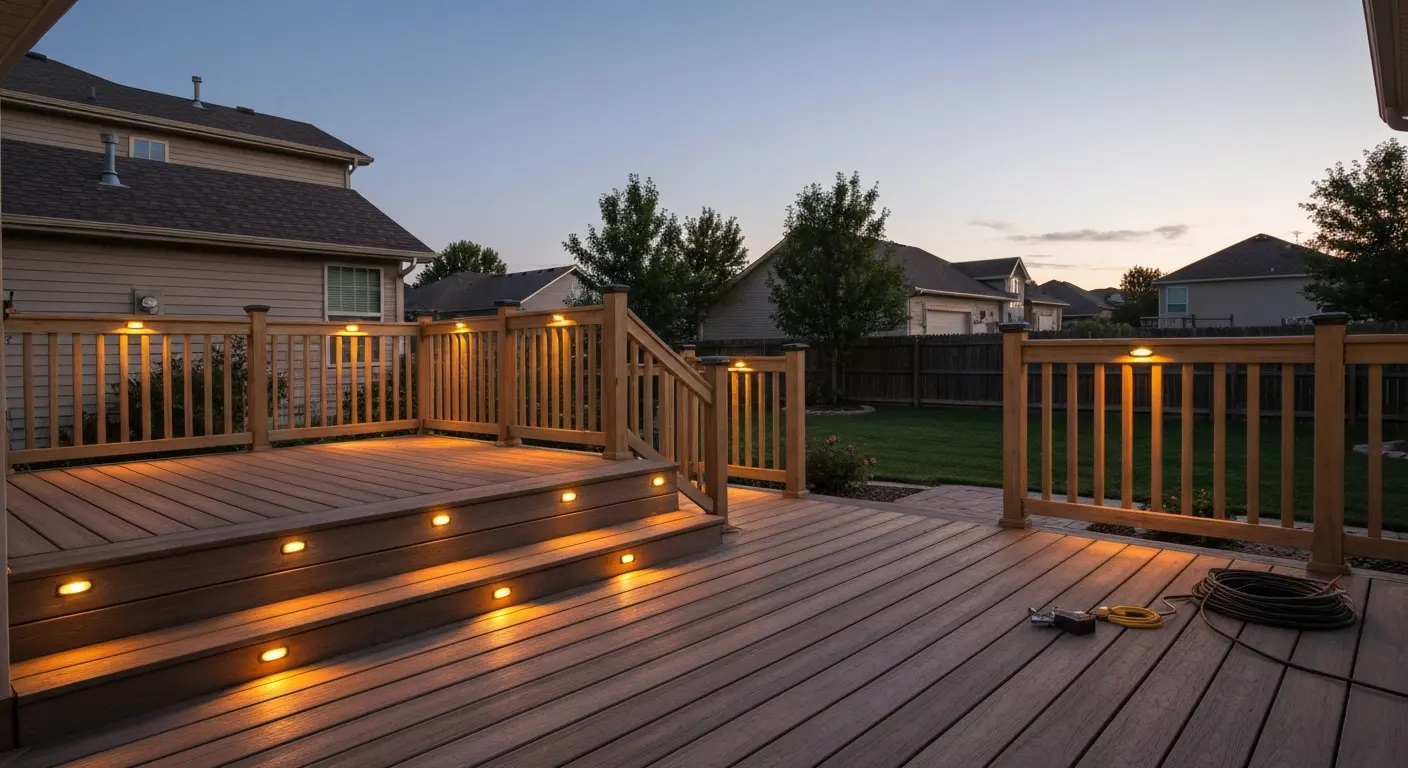 Deck patio lighting