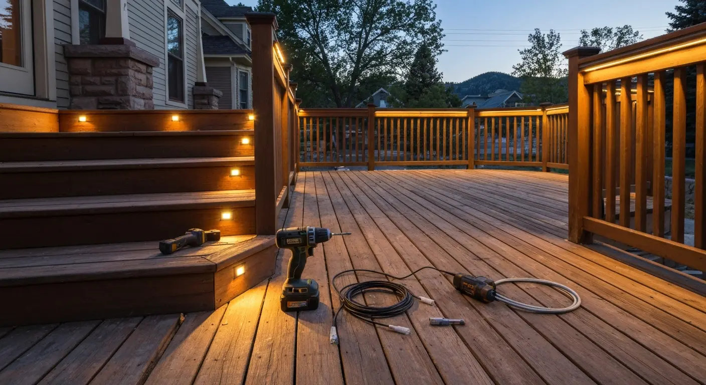 Deck lighting project