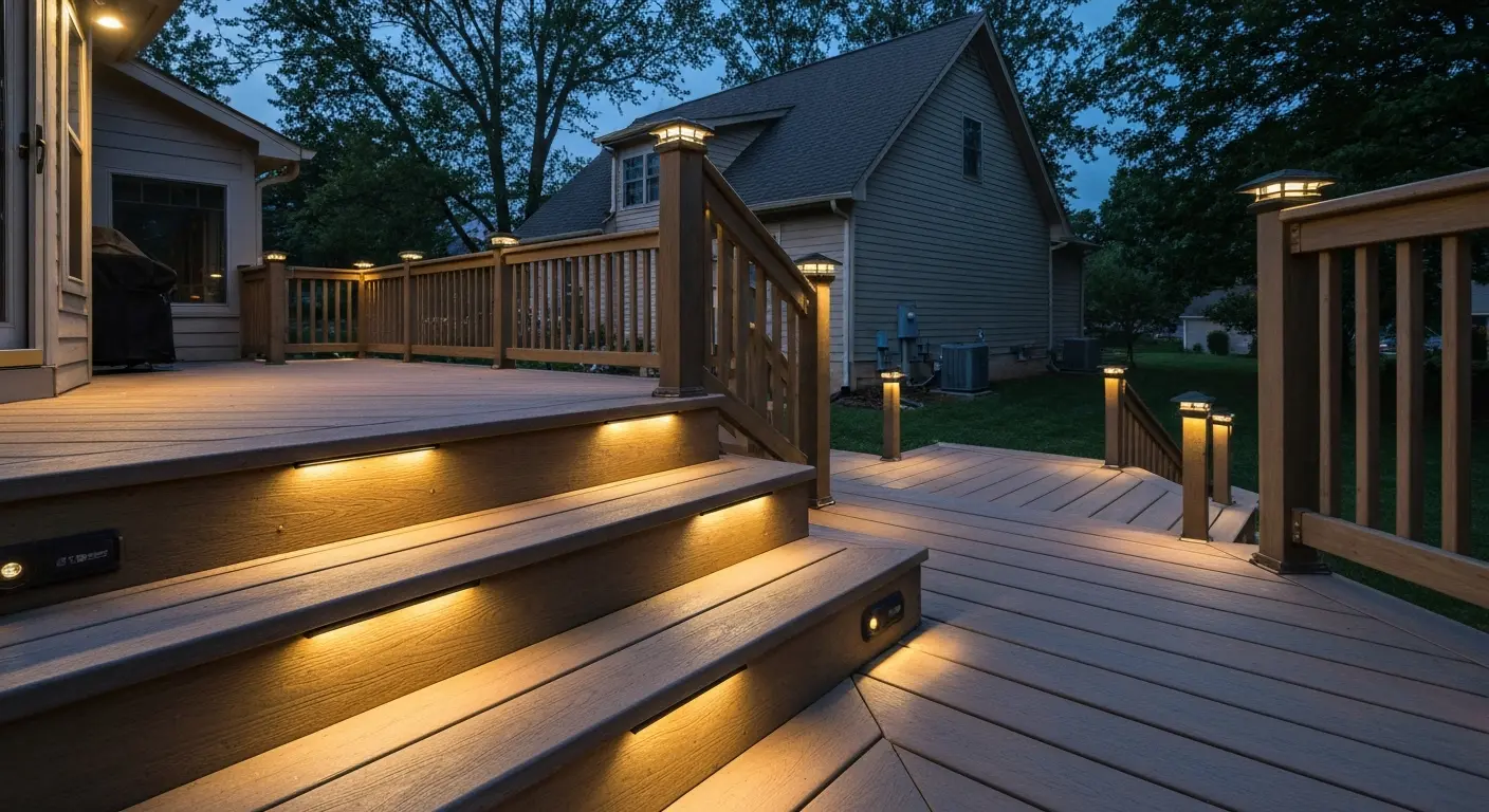 Deck lighting installation