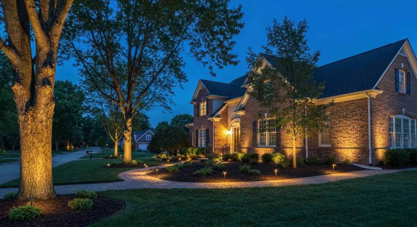 Landscape lighting installation
