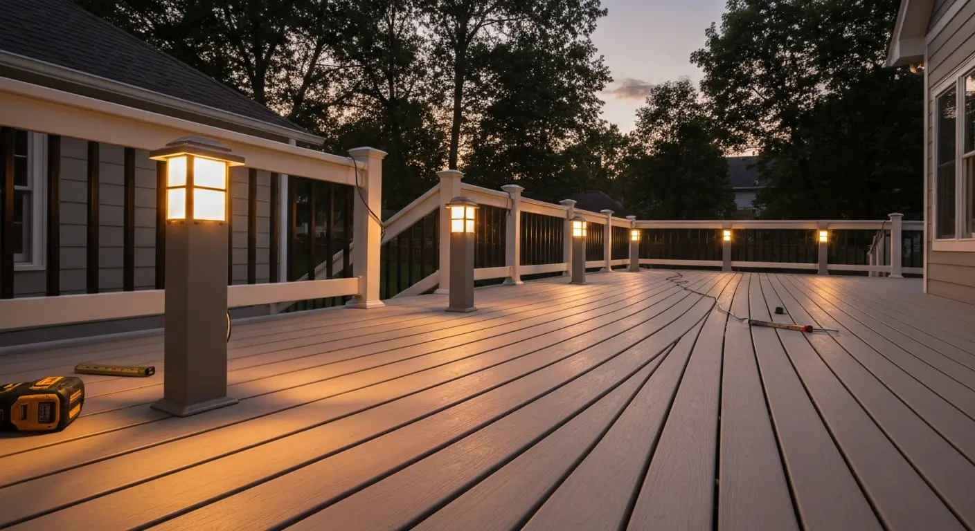 Deck lighting installation