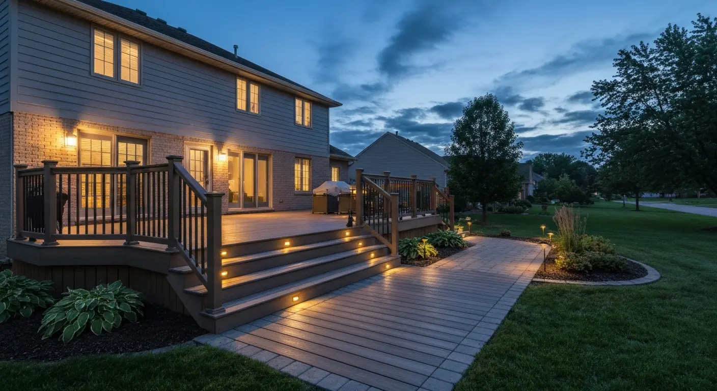 Deck and patio lighting design Batavia