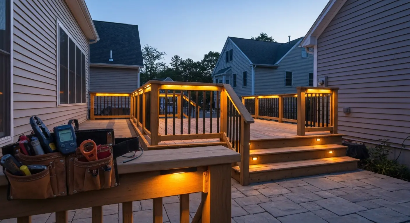 Deck lighting installation