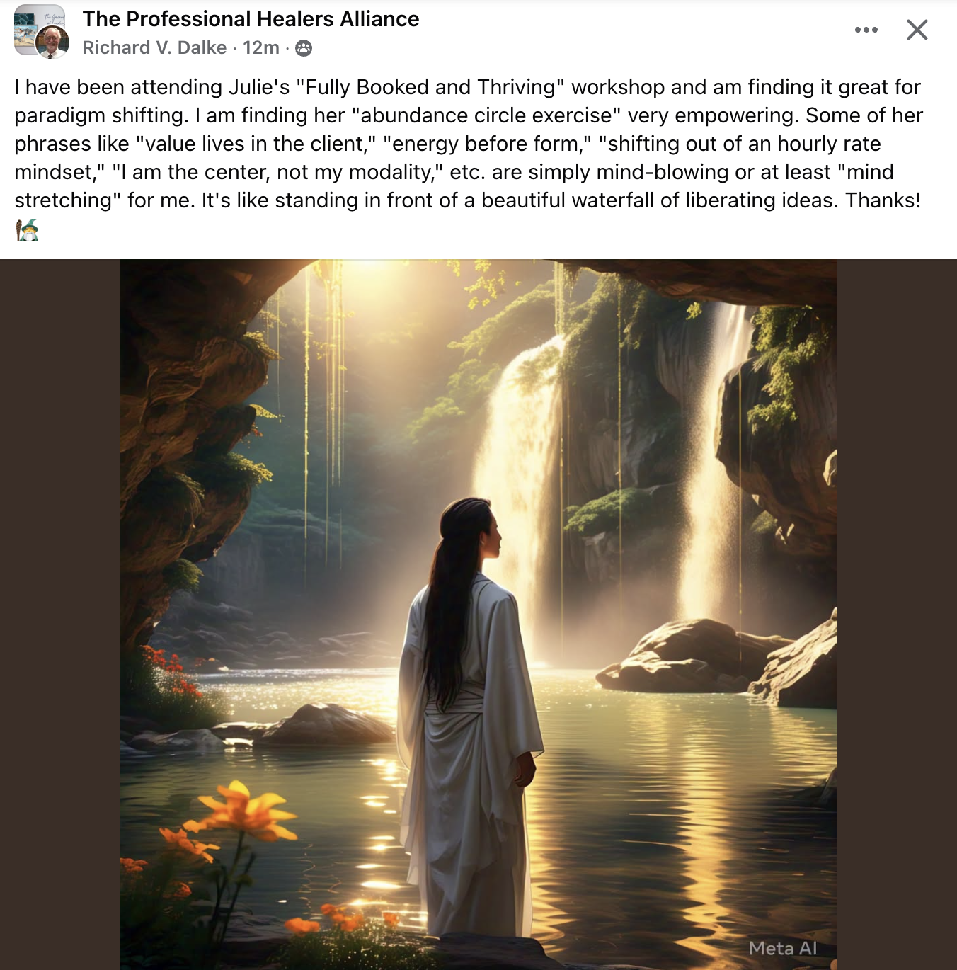 Testimonial from Richard V. Dalke