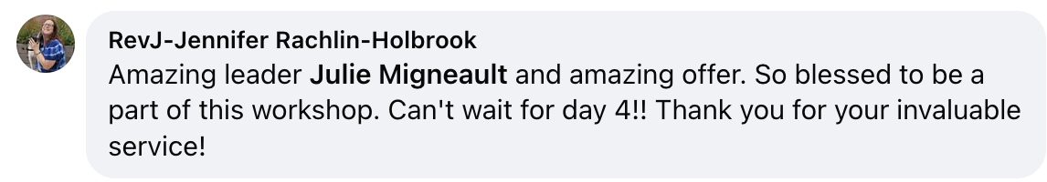 Client testimonial