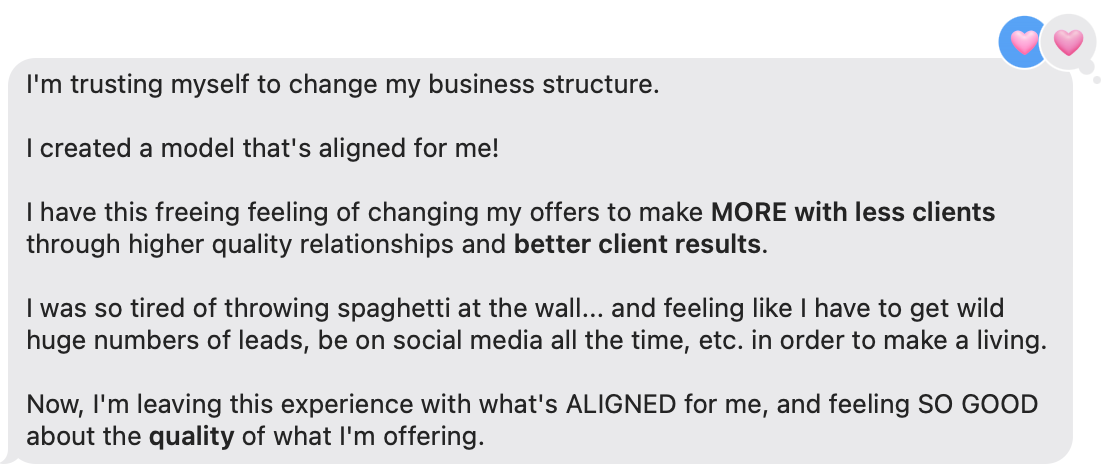 Devotion testimonial