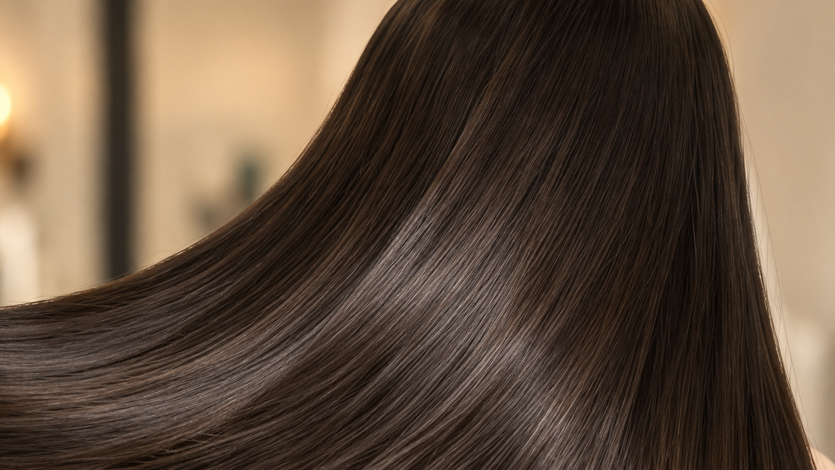 Healthy, smooth and shiny hair