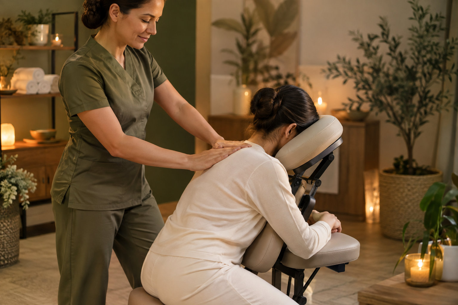 Relaxing massage therapy