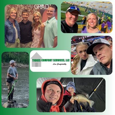 Tigges Comfort Service family image collage 