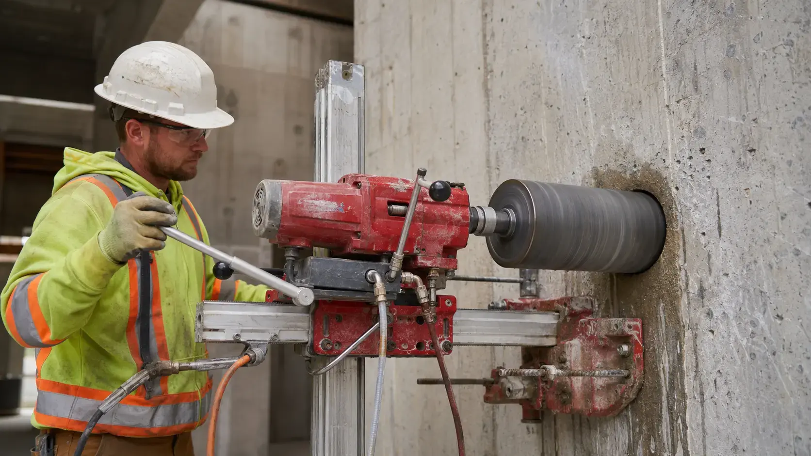 Concrete core drilling in Calgary