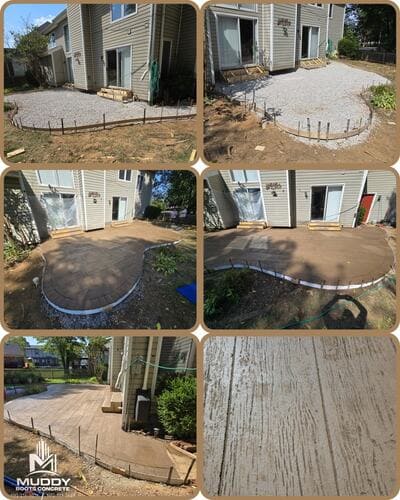 Concrete sidewalks in Oldham county