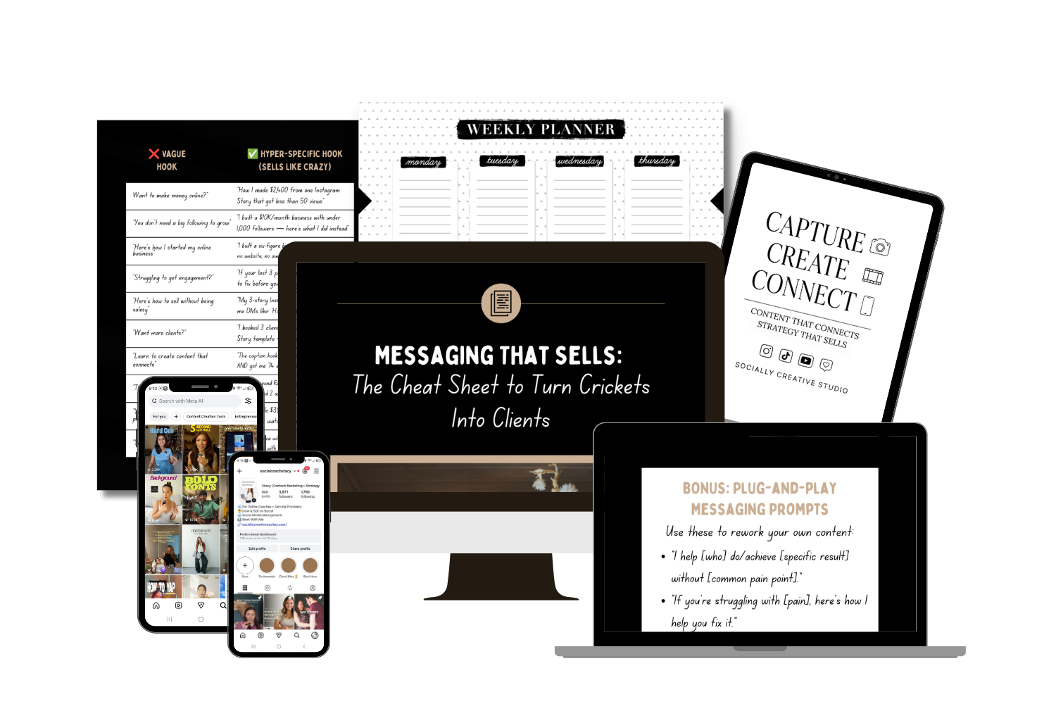 Messaging That Sells cheat sheet mockup