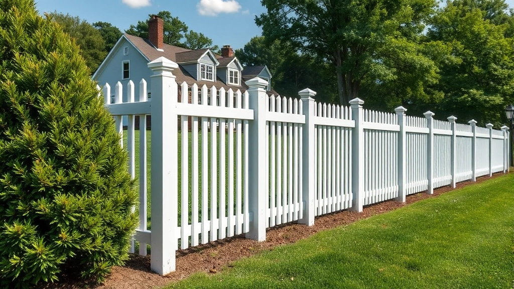 Fencing in Colonial Heights, VA with a clear blue sky in the background.