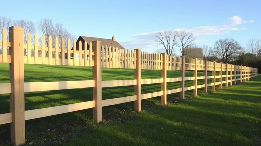 Fencing in Montpelier, VA with a backdrop of lush greenery and blue sky.