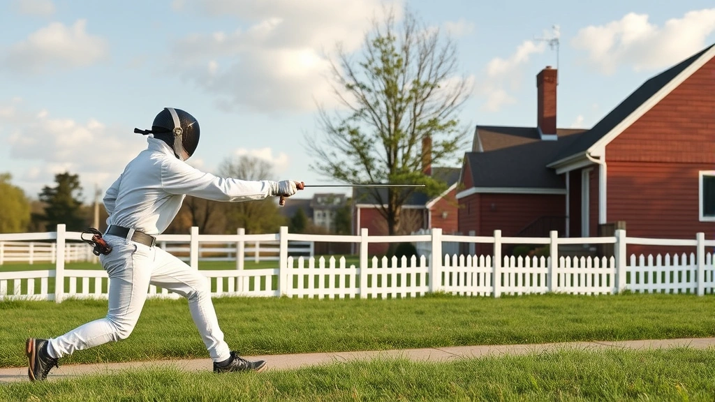 Fencing in New Kent, VA with green fields and trees in the background.