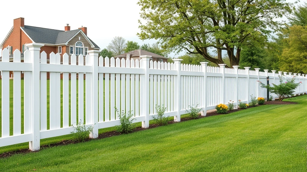 Fencing in Hanover VA with vibrant green grass and a clear blue sky in the background.