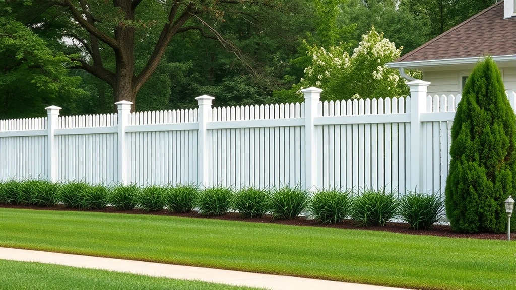Fencing in Short Pump VA with vibrant colors and a clear blue sky in the background.