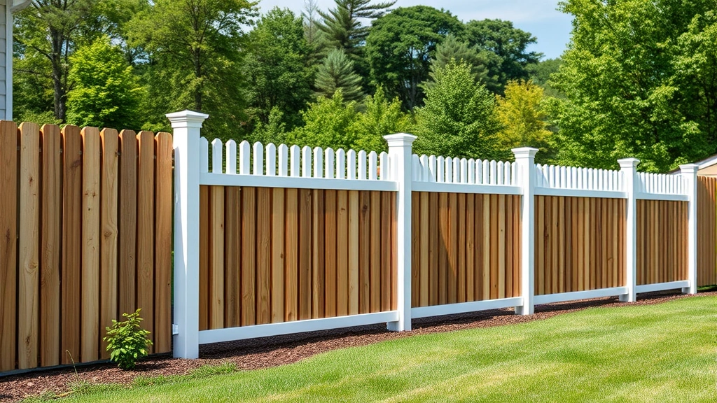 Fencing in Quinton, VA with a scenic backdrop of trees and a clear blue sky.